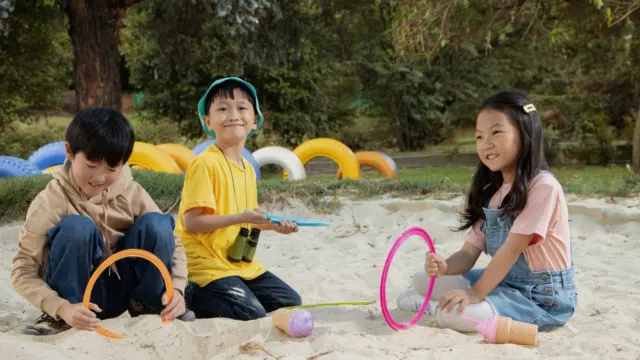 Family spending time together in Hougang